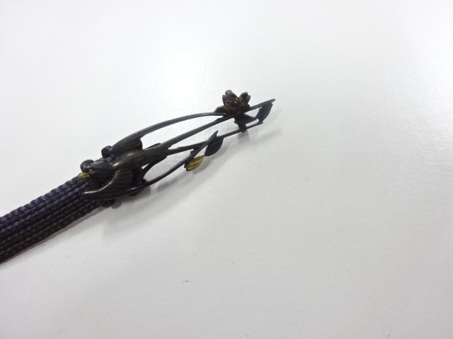 アンティーク　彫金　帯留め